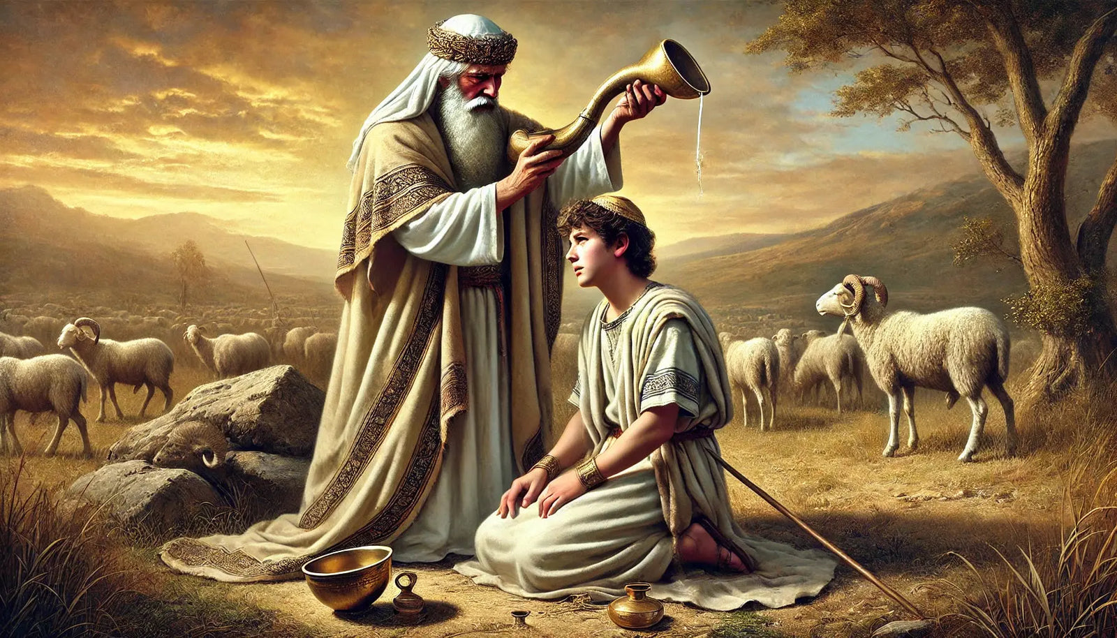 prophet samuel anoints david for king