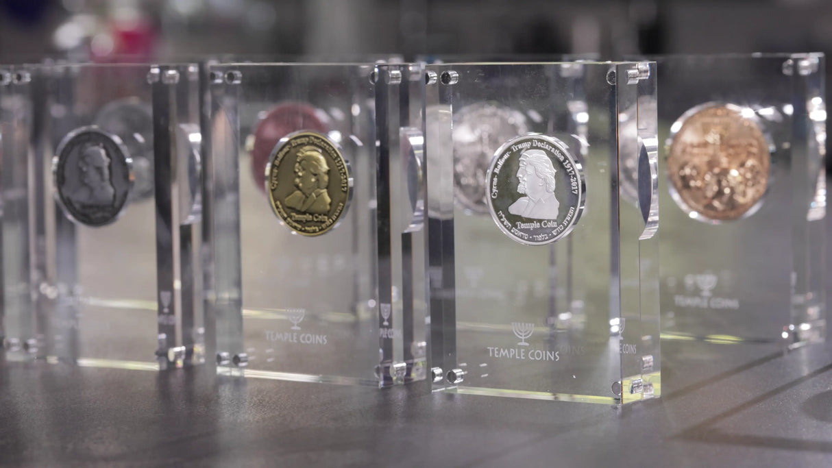 Trump-Cyrus Half-Shekel Temple Coin Holy Coins