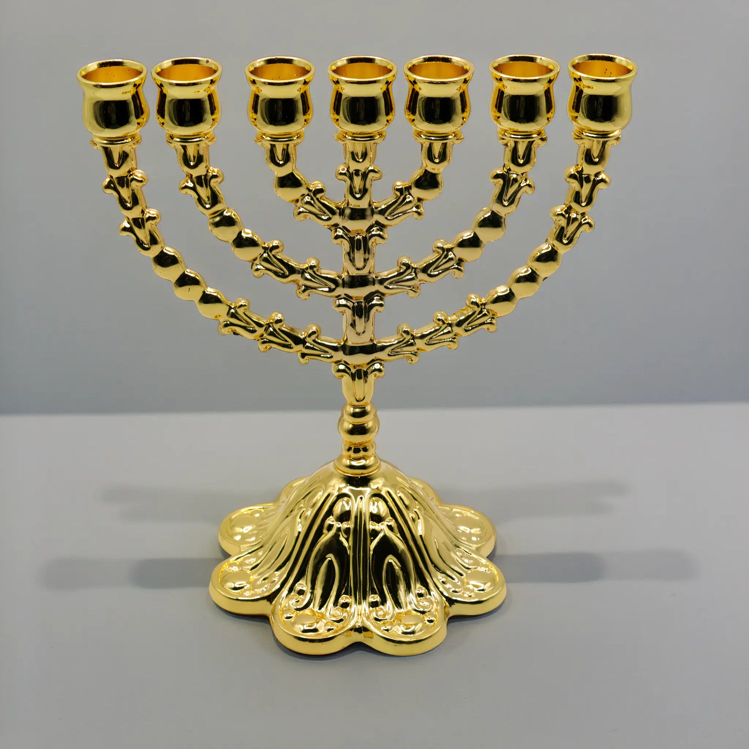 Authentic Judaica Menorah – 17cm (6.7 Inches) The Israel Store