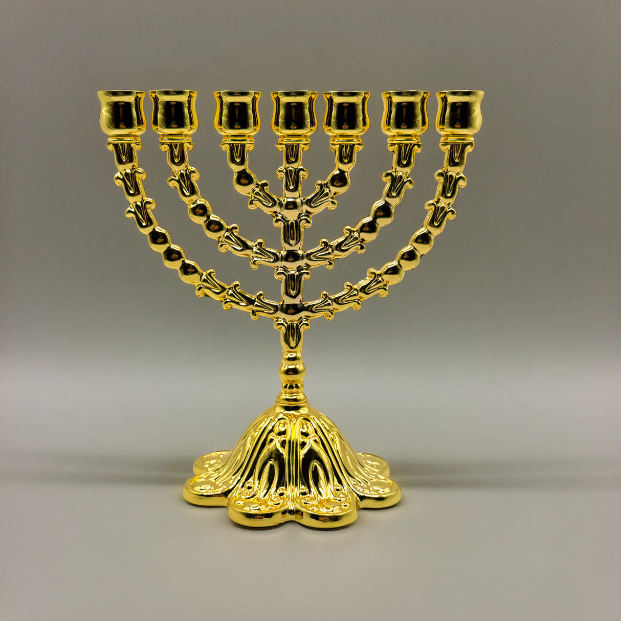 Authentic Judaica Menorah – 17cm (6.7 Inches) The Israel Store