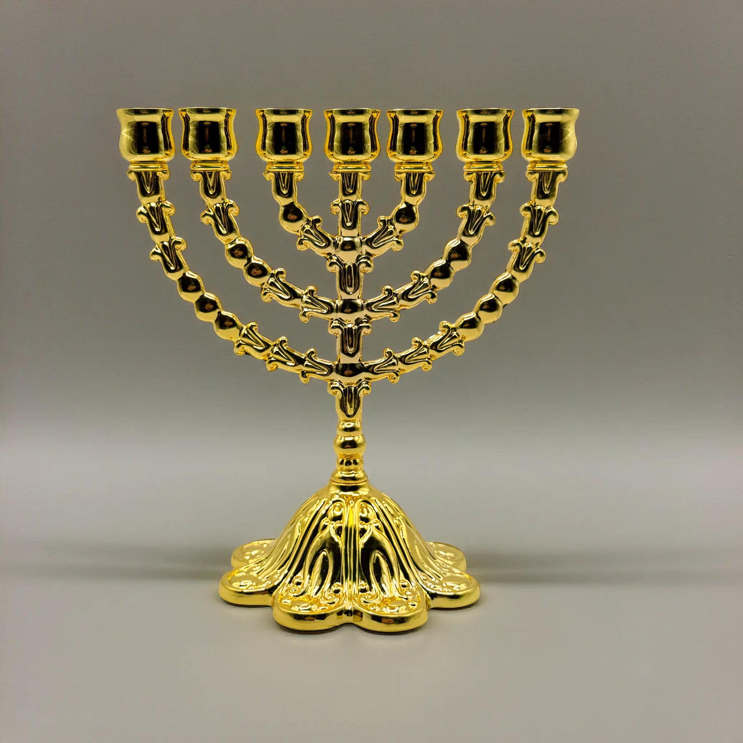Authentic Judaica Menorah – 17cm (6.7 Inches) The Israel Store