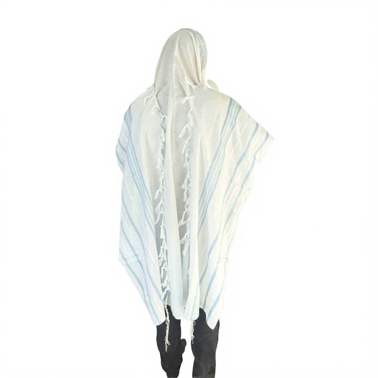 Light Blue Acrylic Tallit from Israel – Tekhelet Prayer Shawl The Israel Store