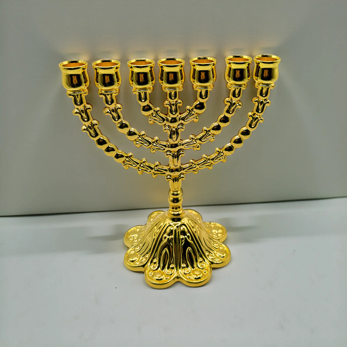 Authentic Judaica Menorah – 17cm (6.7 Inches) The Israel Store