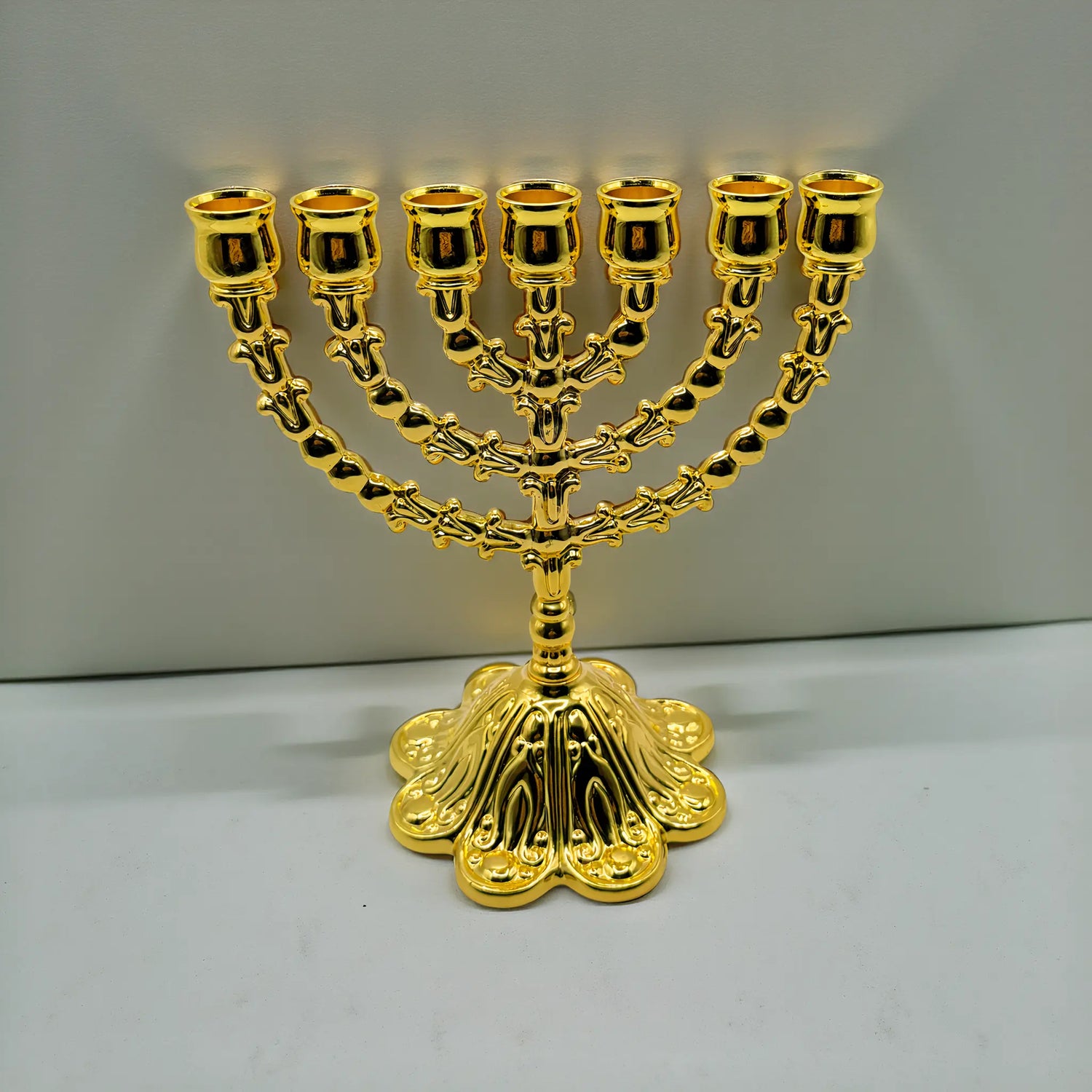 Authentic Judaica Menorah – 17cm (6.7 Inches) The Israel Store