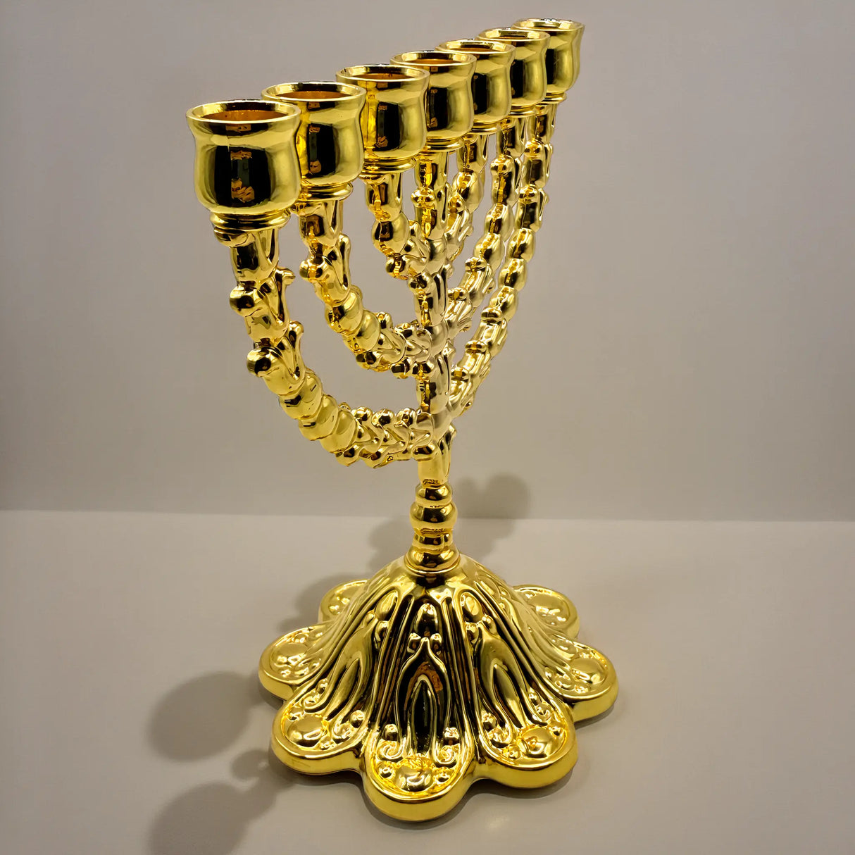 Authentic Judaica Menorah – 17cm (6.7 Inches) The Israel Store