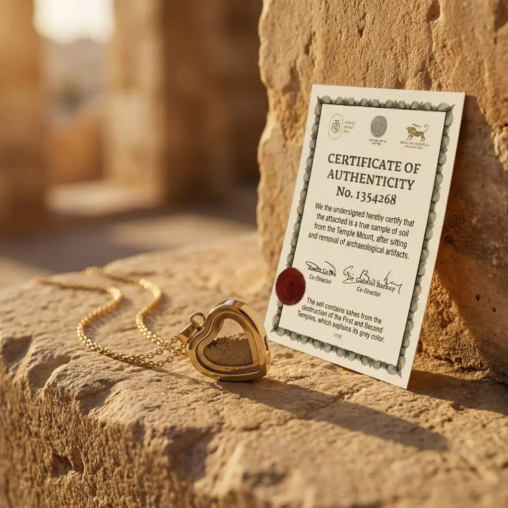 Heart of Unfailing Love Temple Mount Soil
