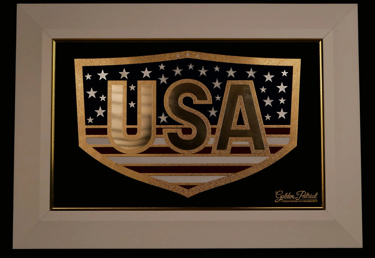 Golden USA - Full Color 24K Gold & 925 Silver Golden Patriot