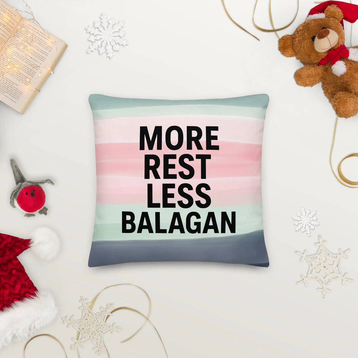 More Rest, Less Balagan Premium Pillow - Israeli Humor Meets Holy Land Comfort The Israel Store