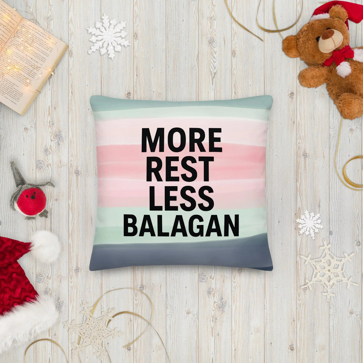 More Rest, Less Balagan Premium Pillow - Israeli Humor Meets Holy Land Comfort The Israel Store
