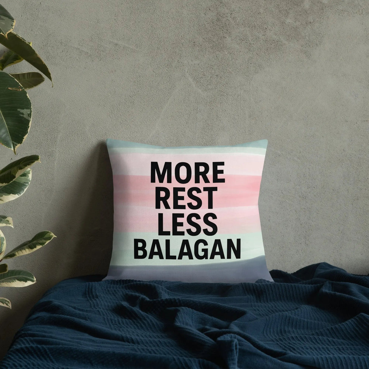 More Rest, Less Balagan Premium Pillow - Israeli Humor Meets Holy Land Comfort The Israel Store