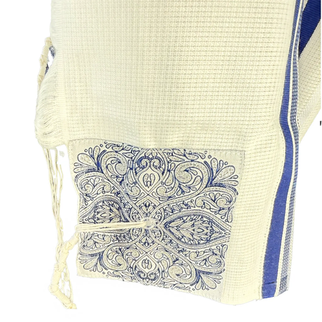 Acrylic Tallit with Blue Stripes from Israel The Israel Store