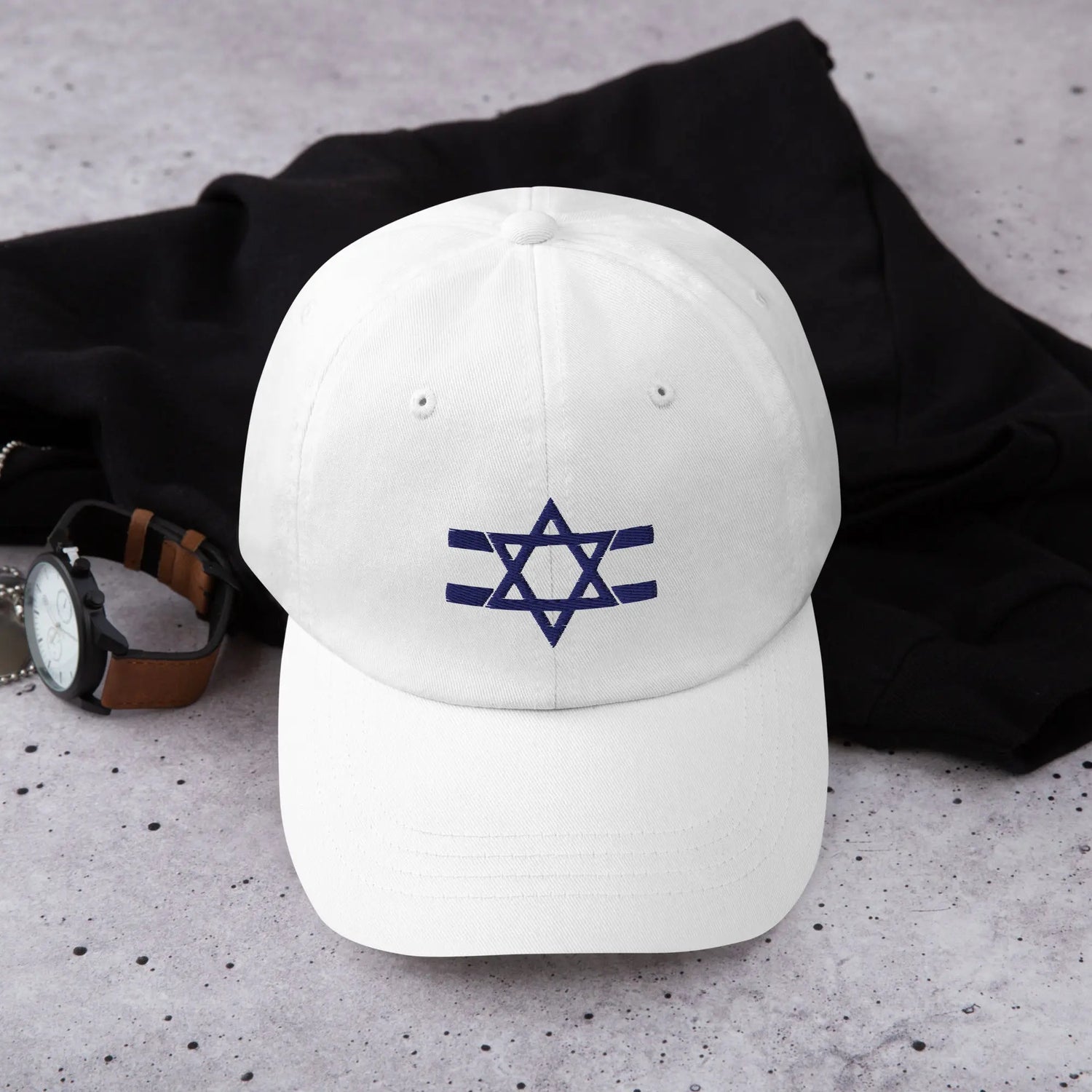 Hebrew Flag Stripe Hat The Israel Store