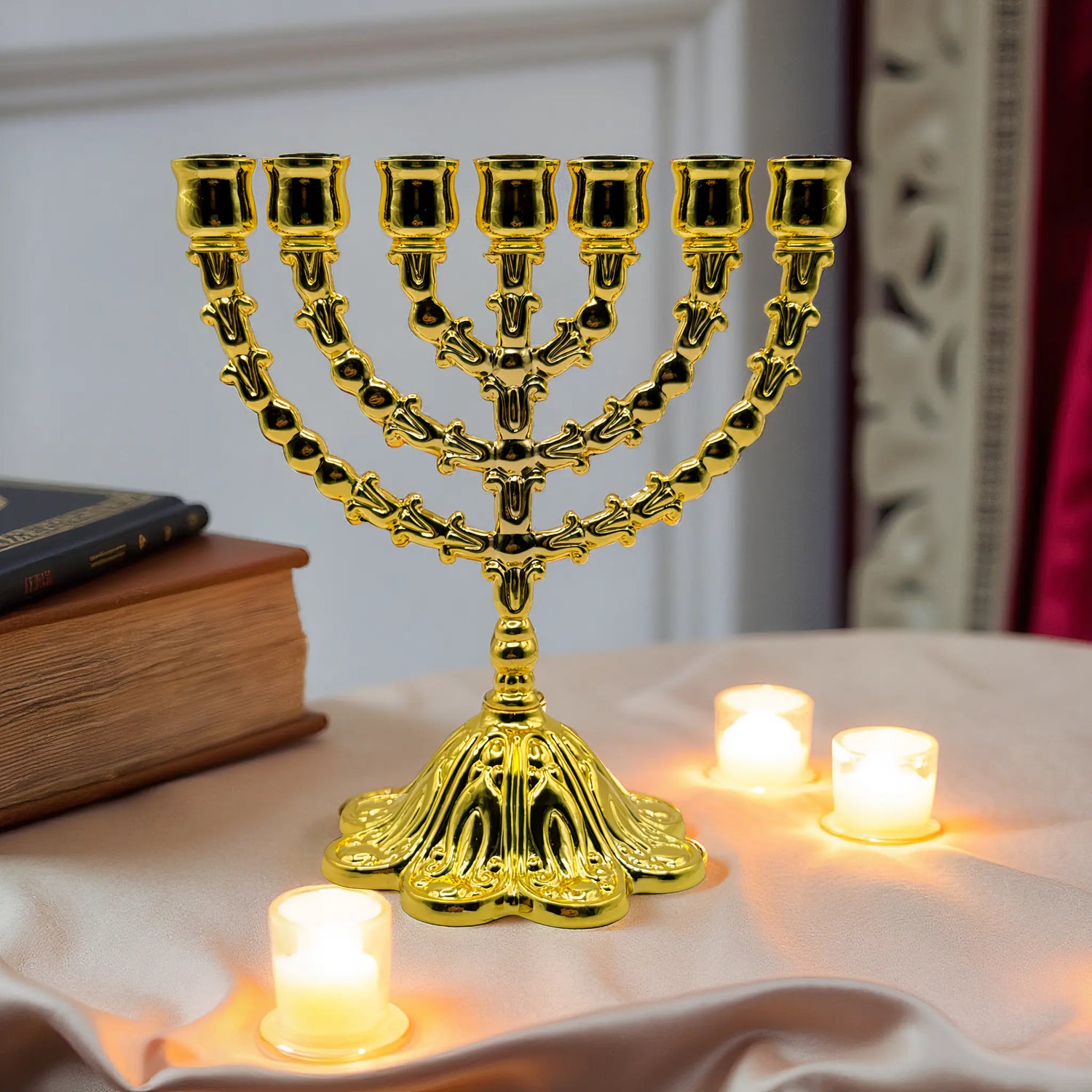 Authentic Judaica Menorah – 17cm (6.7 Inches) The Israel Store