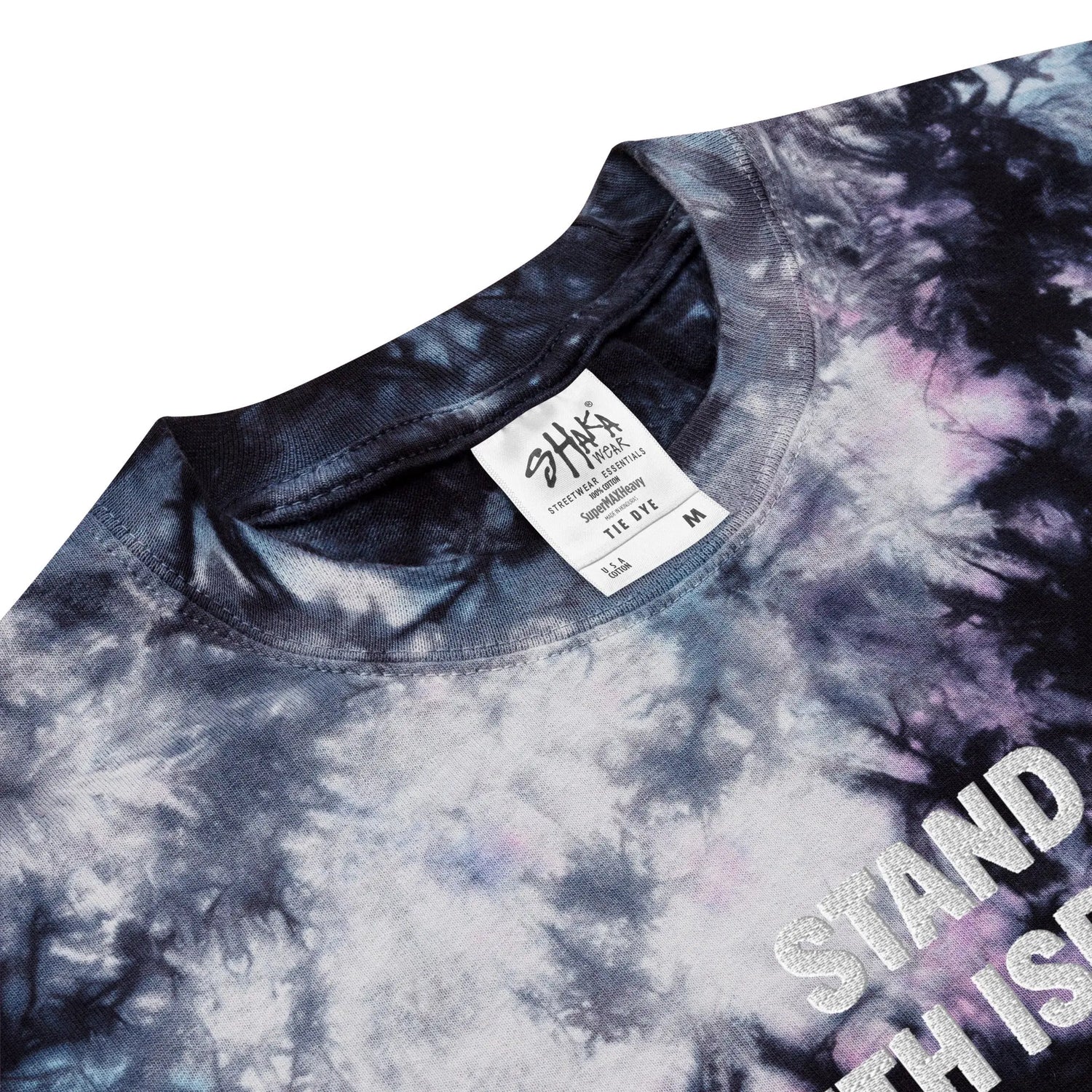 Stand With Israel Oversized Unisex Tie-Dye T-Shirt The Israel Store