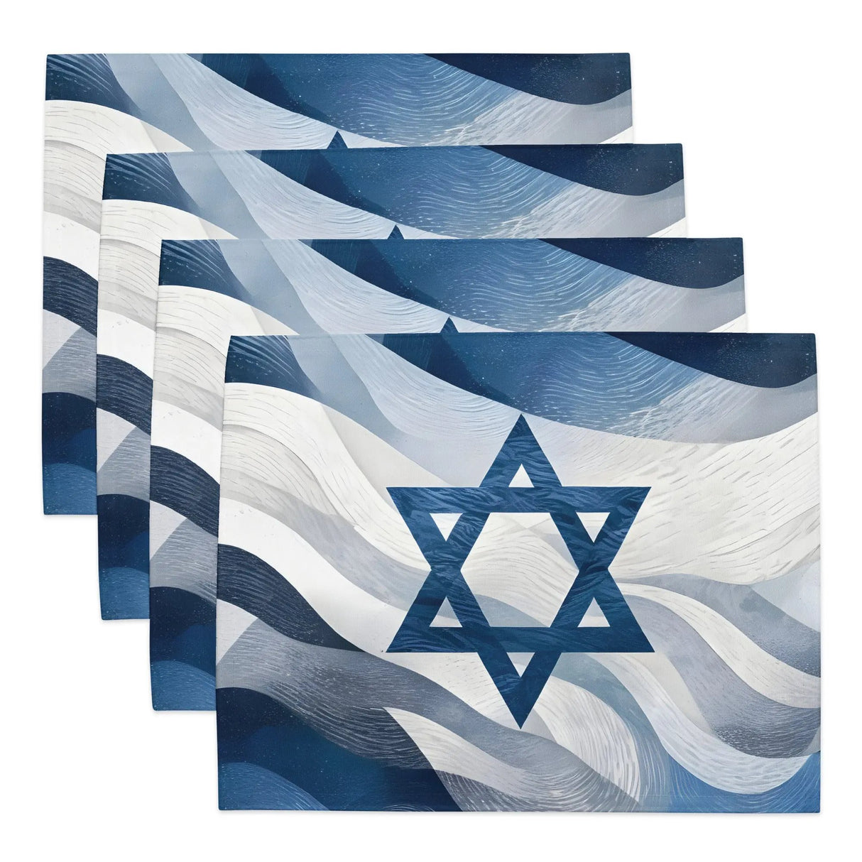 Israel Flag Star of David Placemat Set The Israel Store