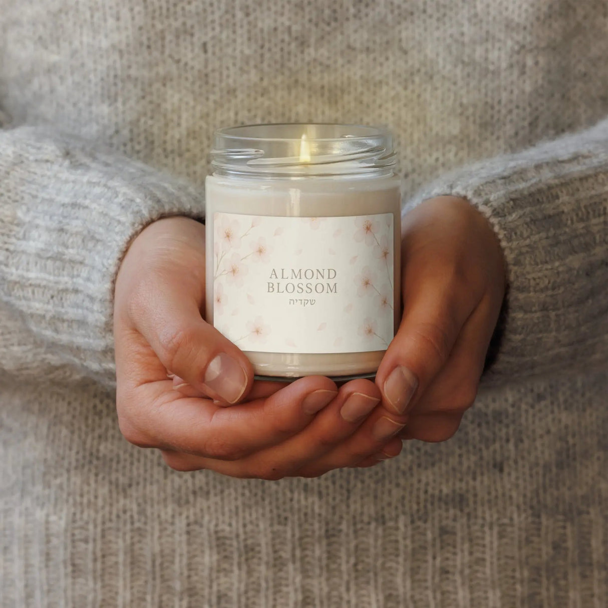 Almond Blossom - Inspired Design Scented Soy Candle The Israel Store