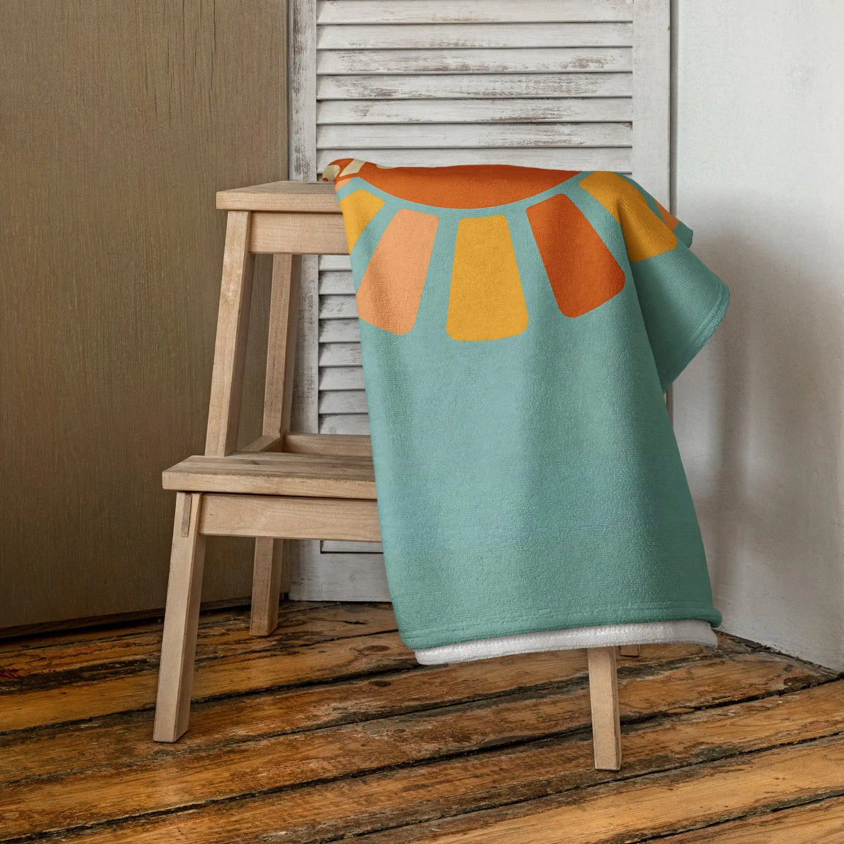 Shalom Retro Beach Towel The Israel Store