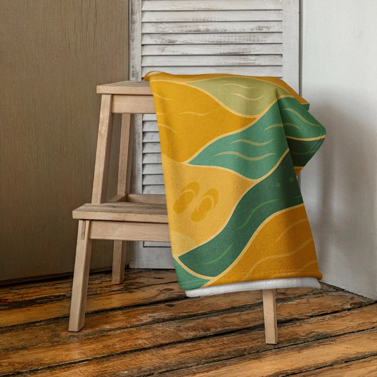 Israel Coastline Abstract Beach Towel The Israel Store