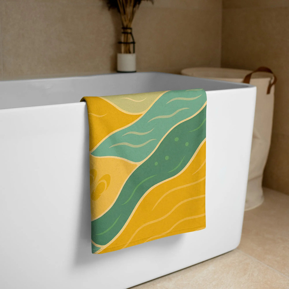 Israel Coastline Abstract Beach Towel The Israel Store