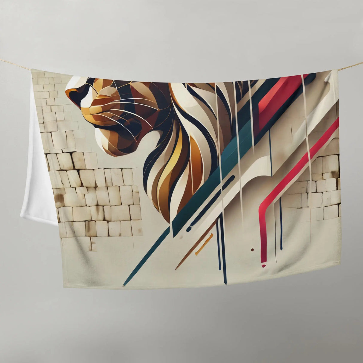 Lion of Judah Throw Blanket The Israel Store