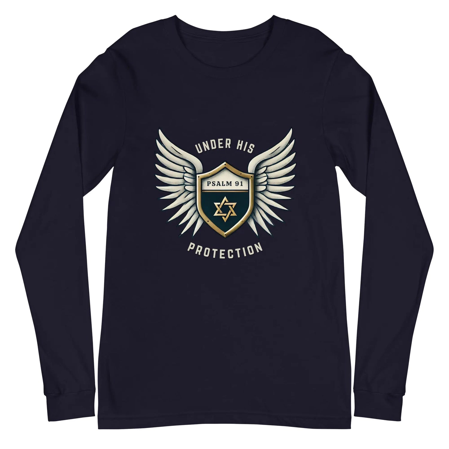 Under His Wings Psalm 91 Unisex Unisex Long Sleeve Tee The Israel Store