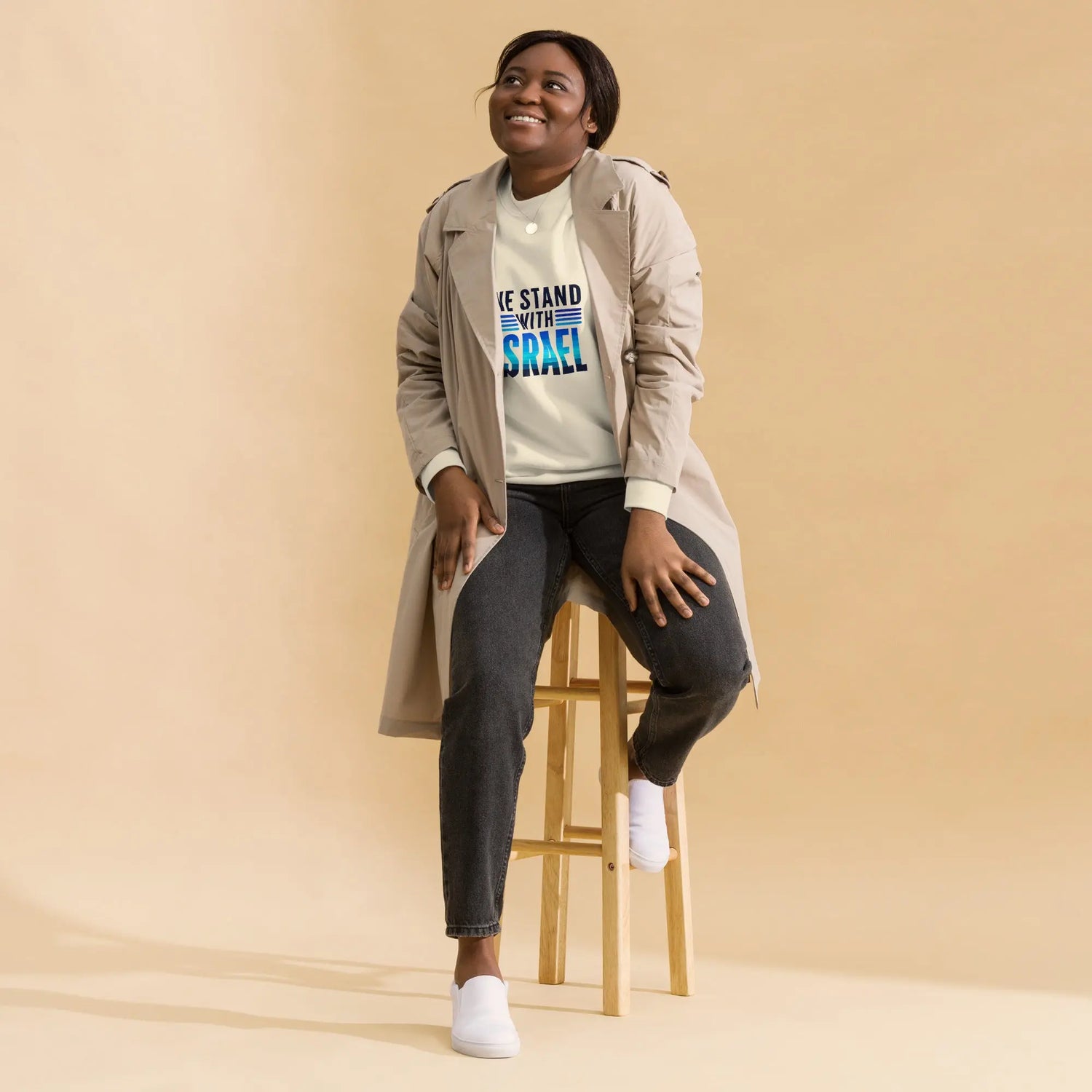 We Stand with Israel Premium Unisex Sweatshirt The Israel Store