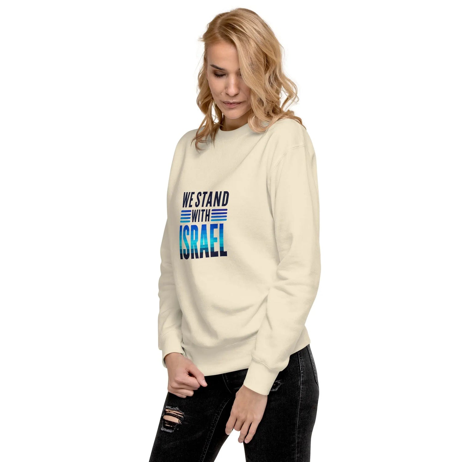 We Stand with Israel Premium Unisex Sweatshirt The Israel Store