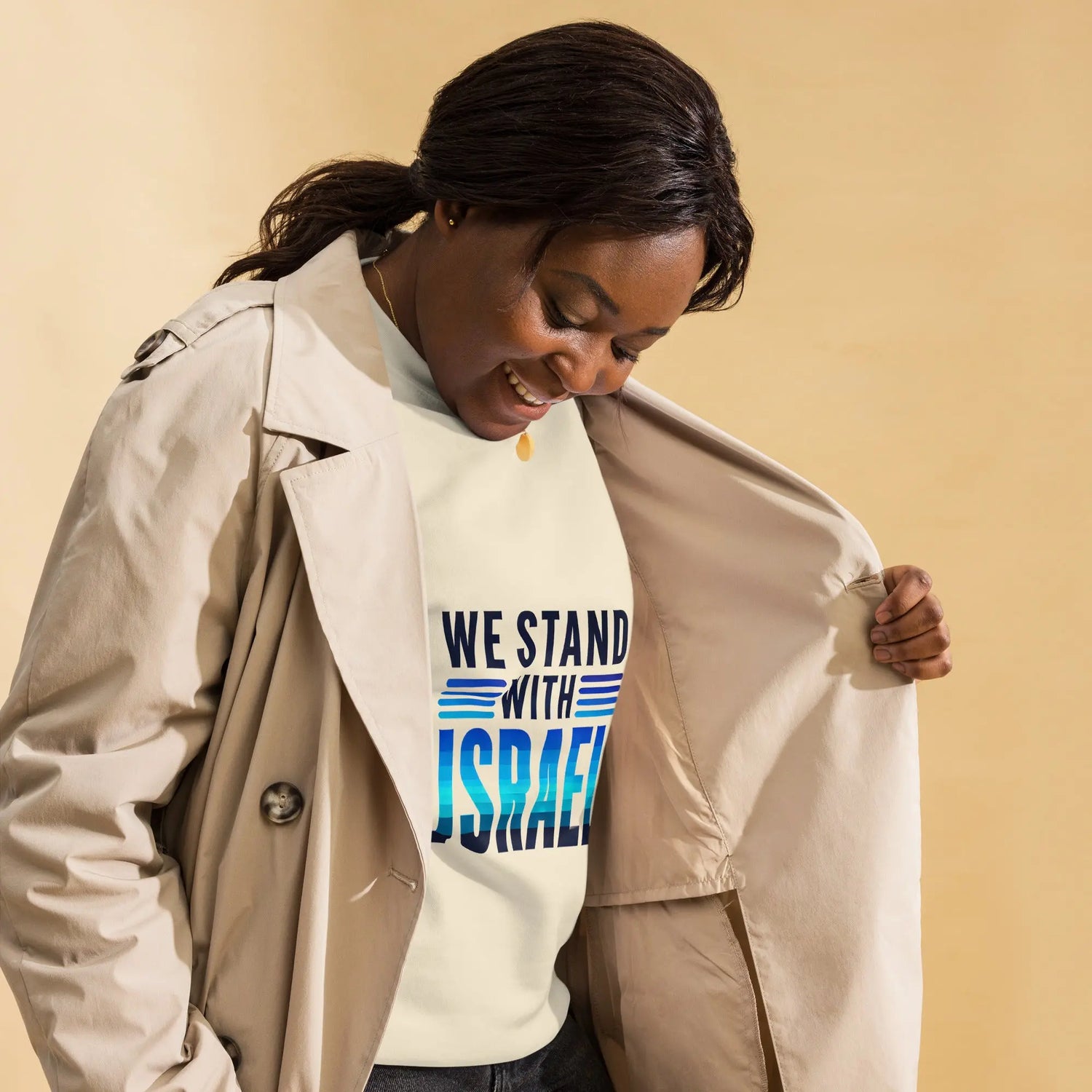 We Stand with Israel Premium Unisex Sweatshirt The Israel Store
