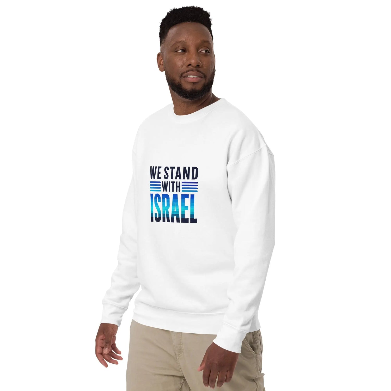 We Stand with Israel Premium Unisex Sweatshirt The Israel Store