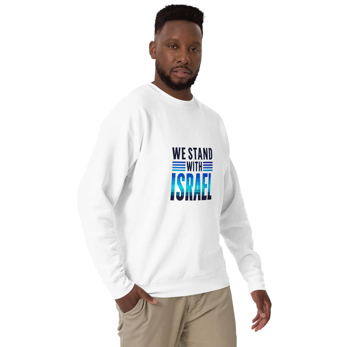 We Stand with Israel Premium Unisex Sweatshirt The Israel Store