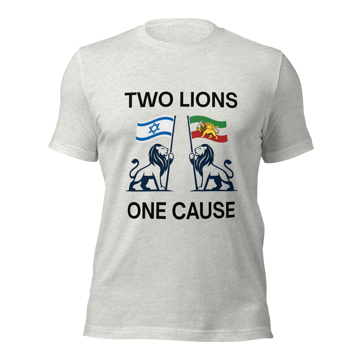 Two Lions One Cause T-Shirt – Israel & Iran Unity Shirt The Israel Store