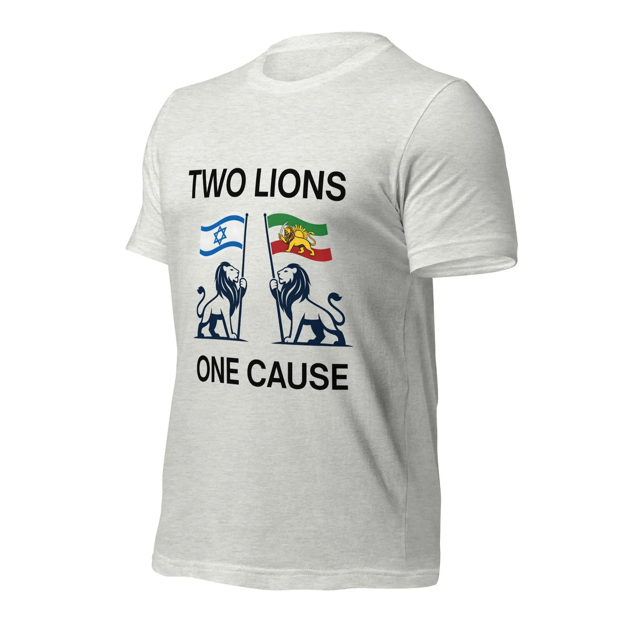 Two Lions One Cause T-Shirt – Israel & Iran Unity Shirt The Israel Store