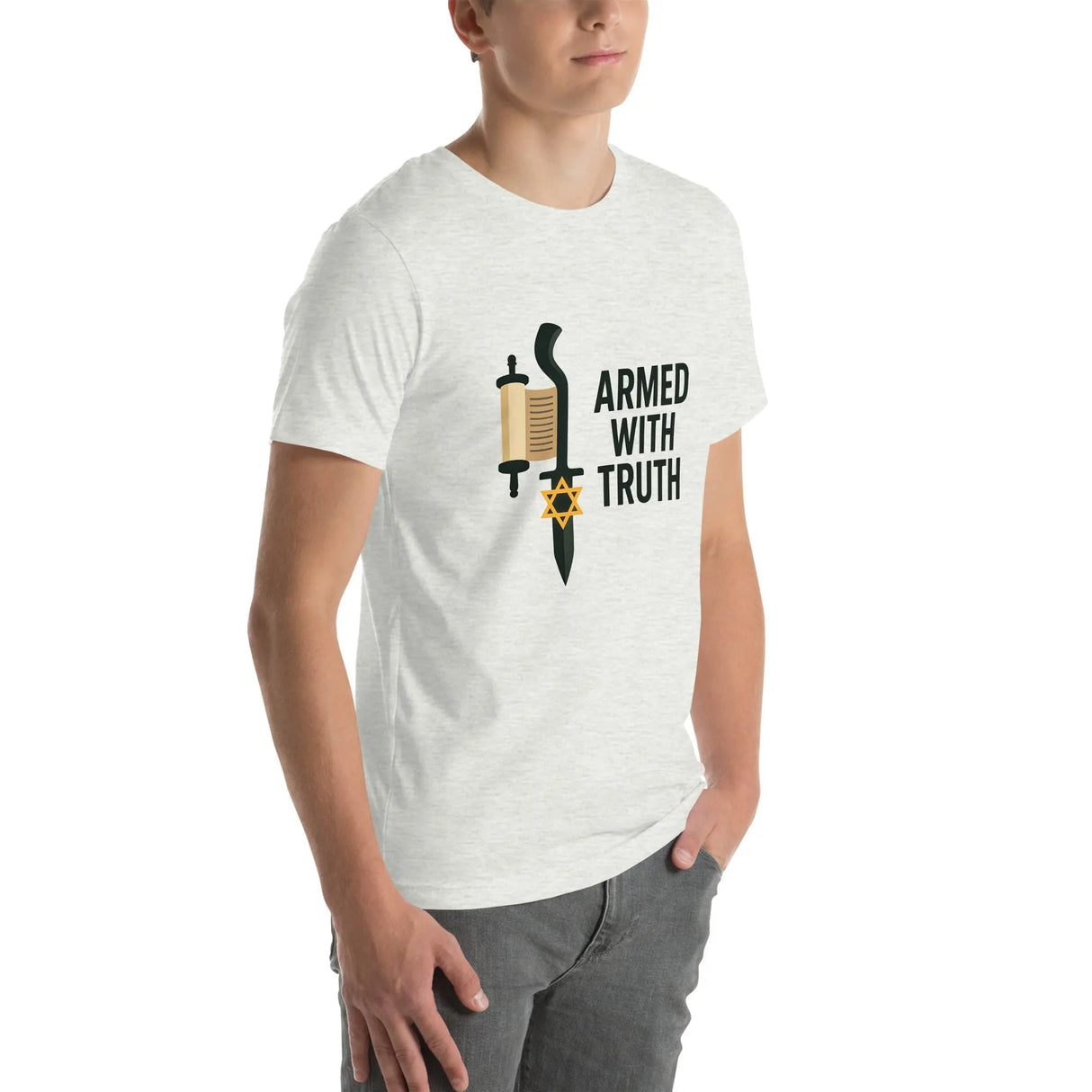 Armed with Truth – Torah & Sword Pro-Israel Unisex T-Shirt The Israel Store