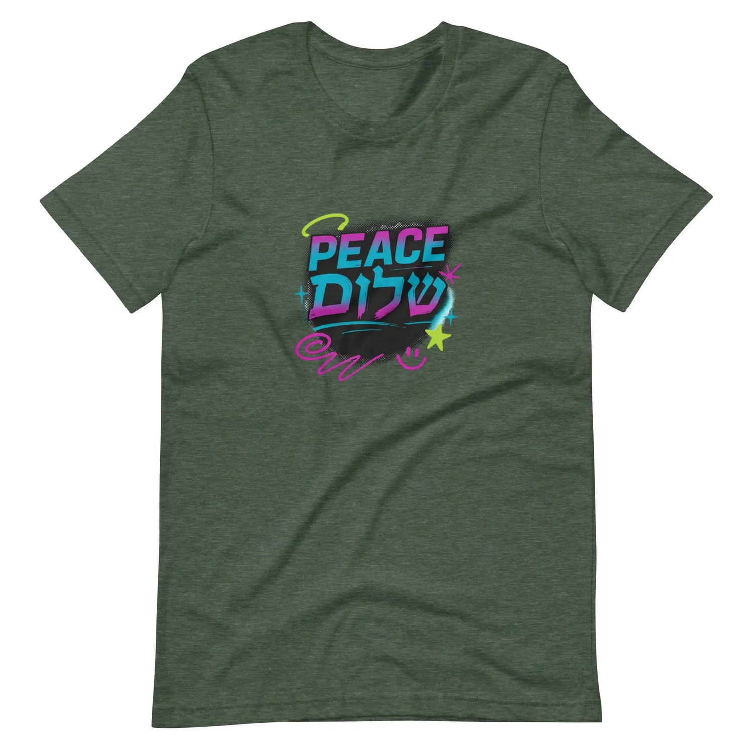 Peace Shalom Graffiti Unisex T-Shirt The Israel Store