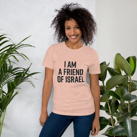 Friend Of Israel Unisex T-Shirt - Black Design The Israel Store