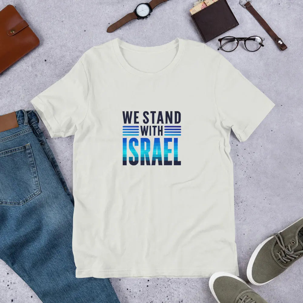 We Stand with Israel Unisex T-Shirt – Bold Support for Israel The Israel Store