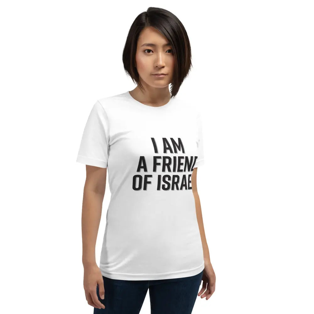 Friend Of Israel Unisex T-Shirt - Black Design The Israel Store