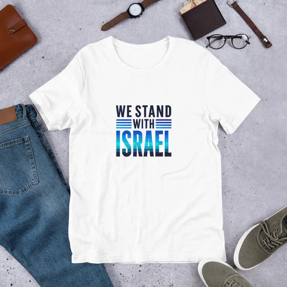 We Stand with Israel Unisex T-Shirt – Bold Support for Israel The Israel Store