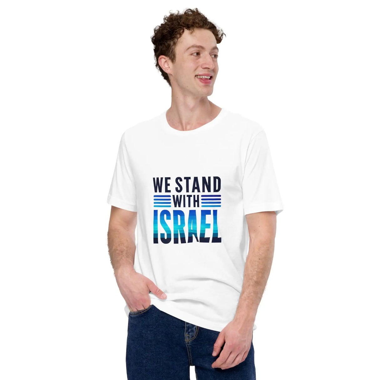 We Stand with Israel Unisex T-Shirt – Bold Support for Israel The Israel Store