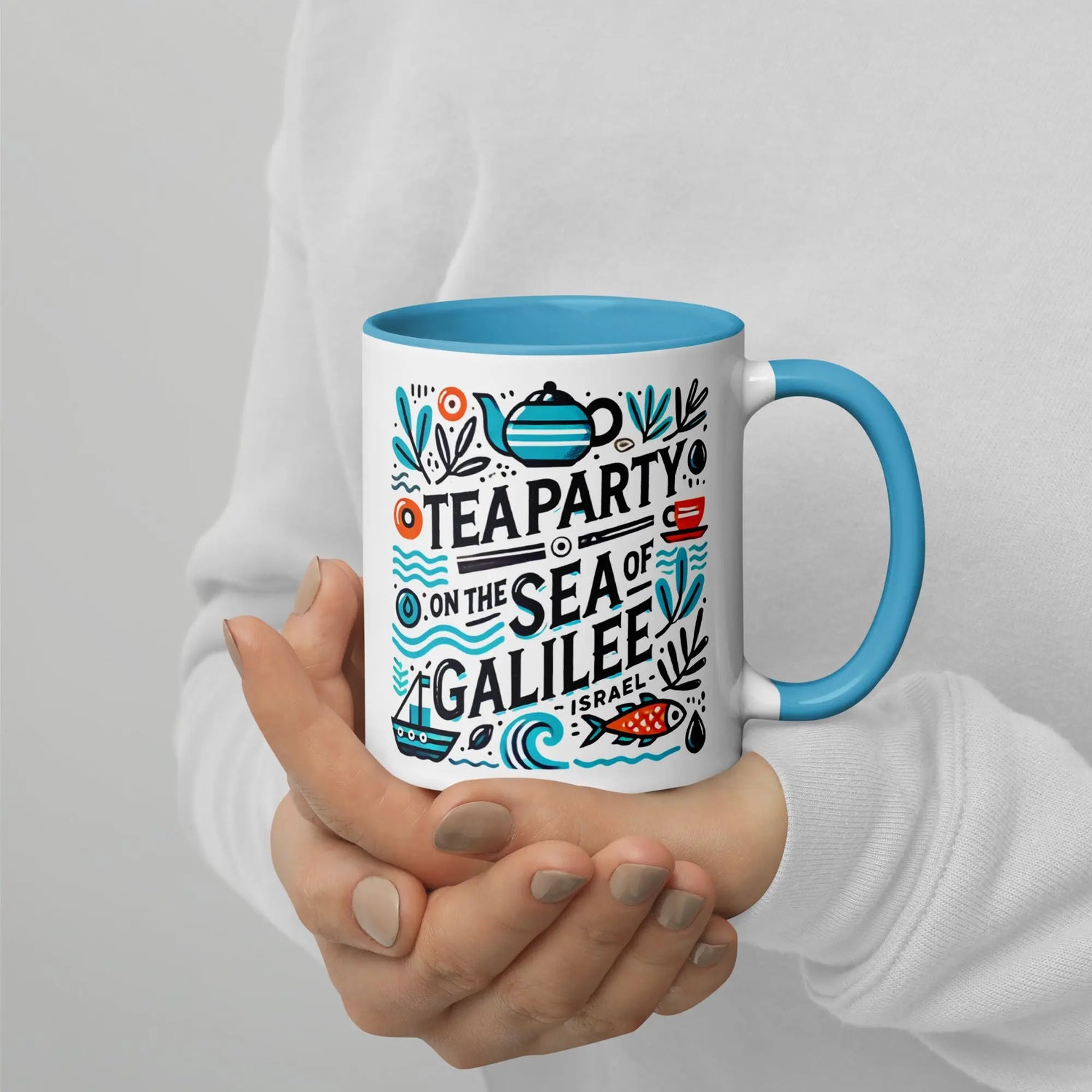 Tea Party on the Sea of Galilee Mug – A Taste of the Holy Land The Israel Store