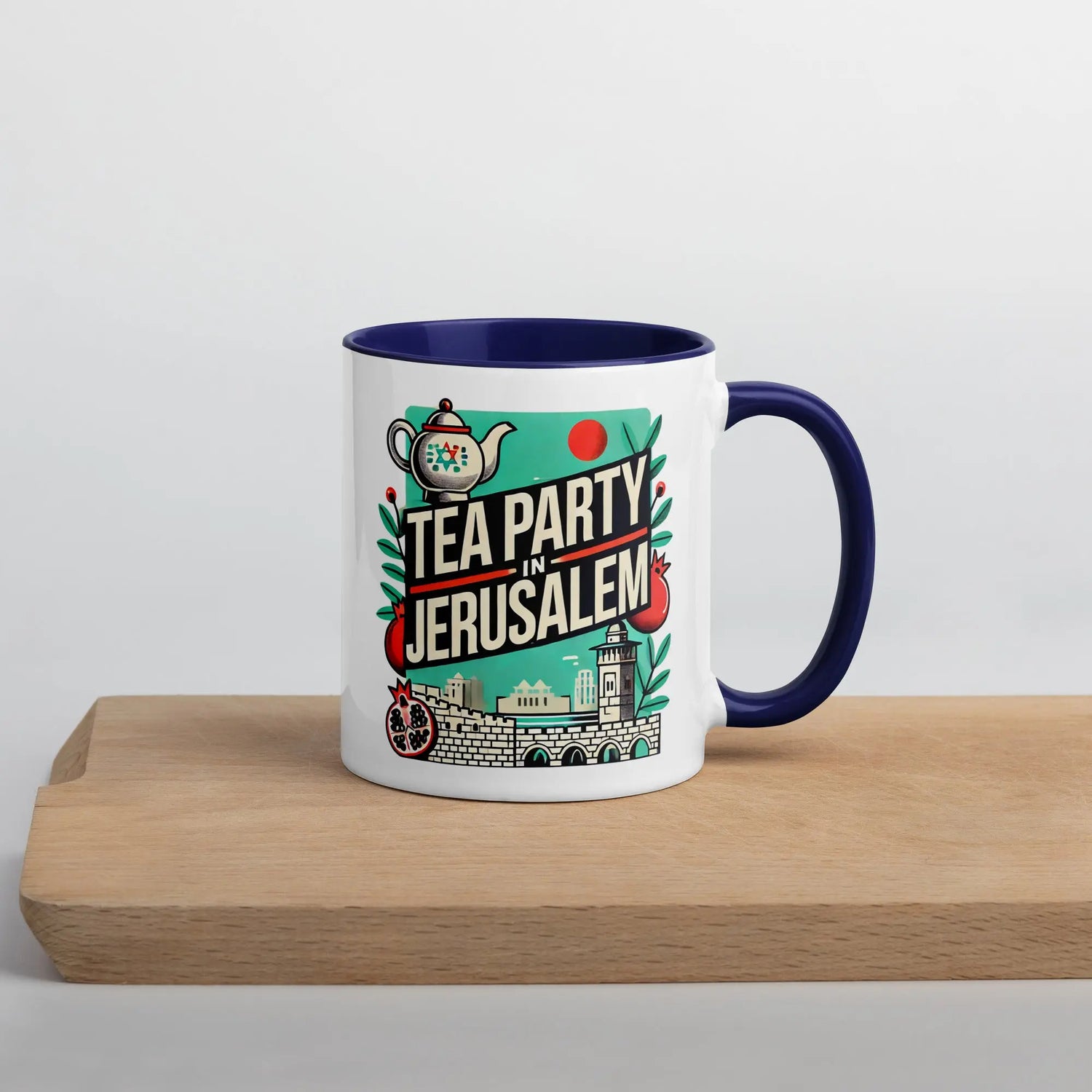 Tea Party in Jerusalem Mug – Celebrate Israel’s Timeless Charm The Israel Store