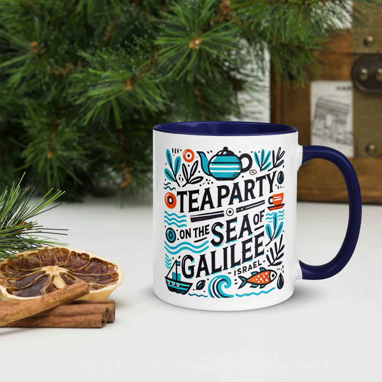 Tea Party on the Sea of Galilee Mug – A Taste of the Holy Land The Israel Store