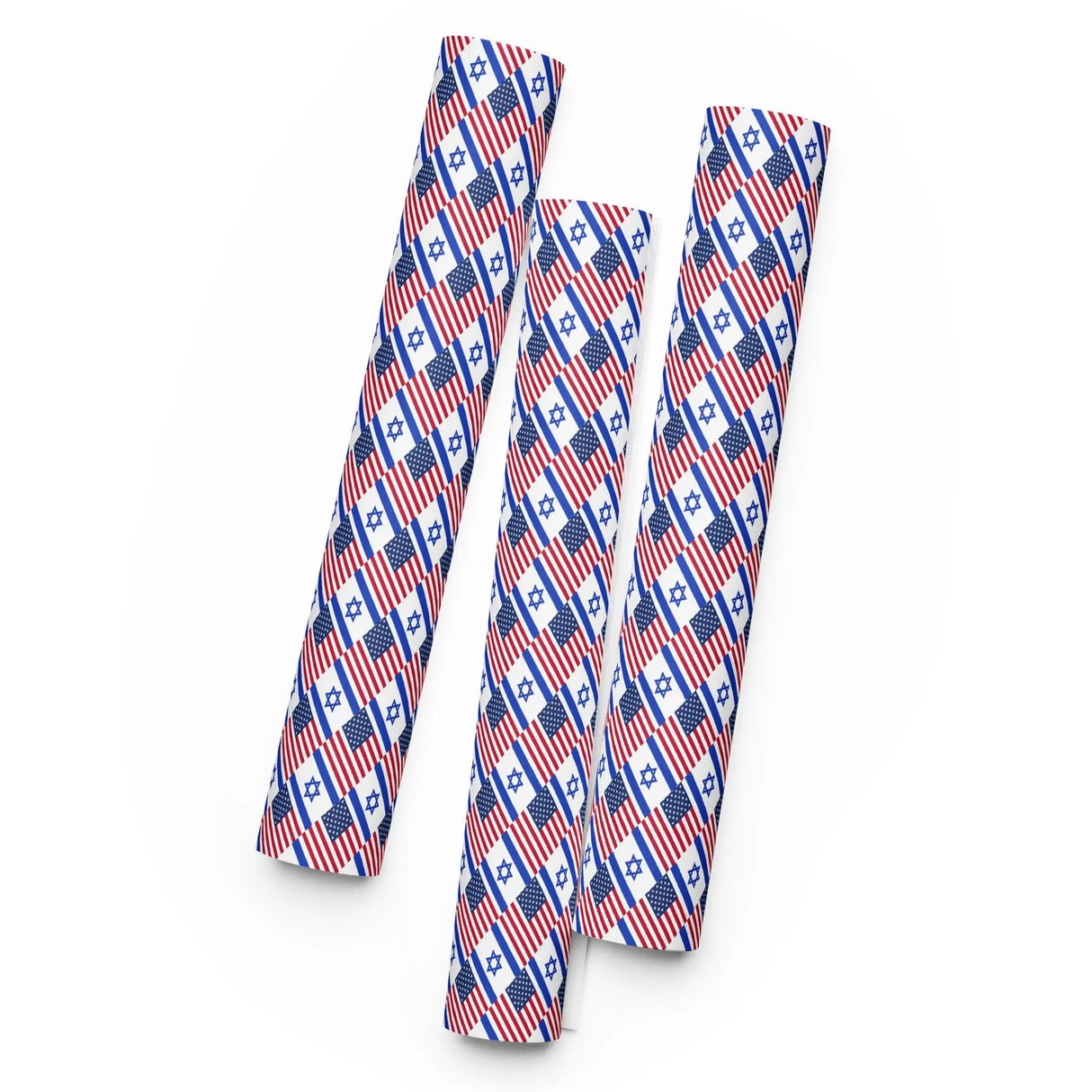 Israel-USA Flag Gift Wrapping Paper The Israel Store