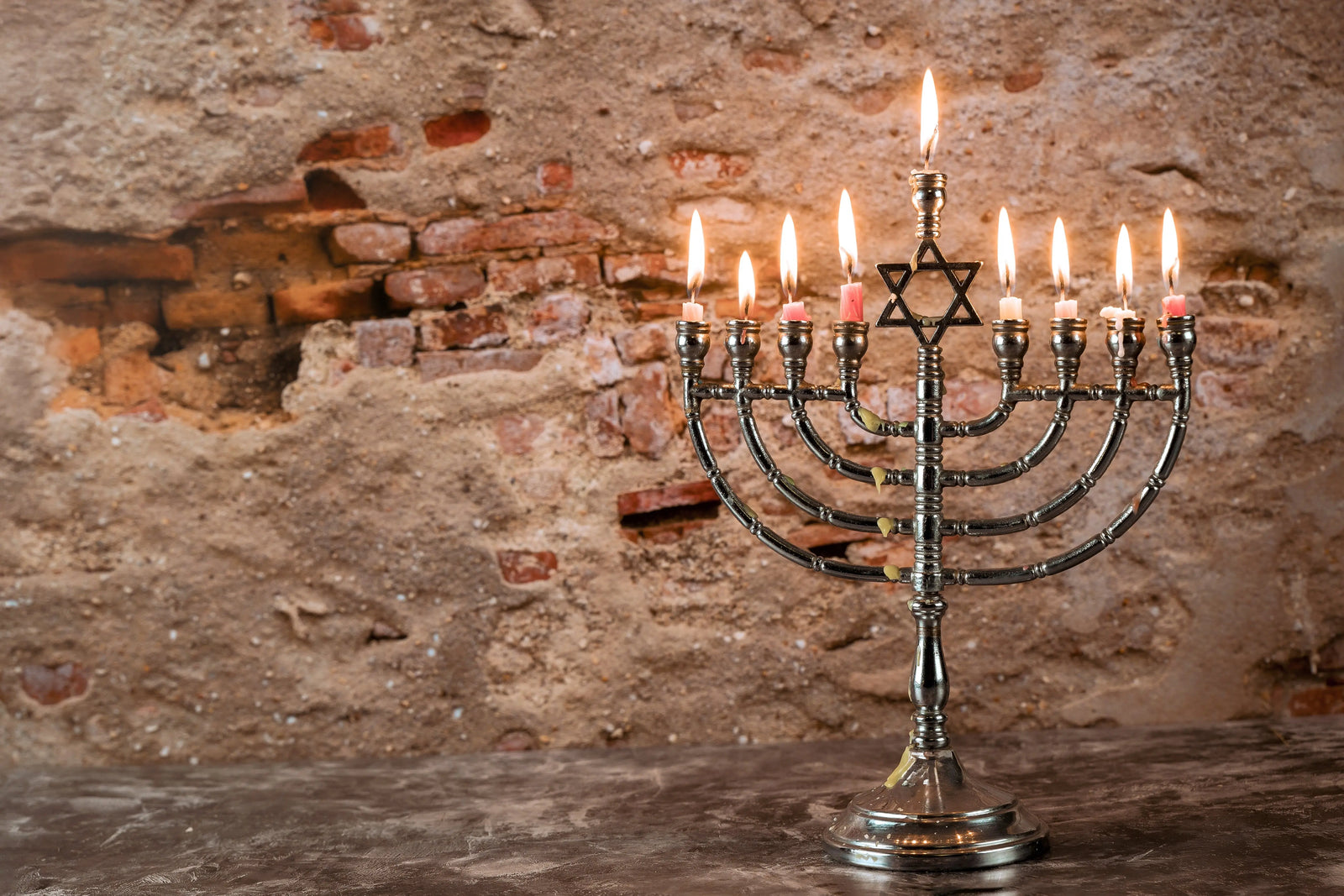 Hanukkah menorah lighting