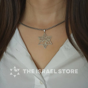 Tree of Life Necklace – Stainless Steel Symbol of Faith (Silver) The Israel Store