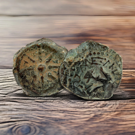 Hasmonean Prutah “Widows Mite” Holy Coins