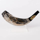 Silver-Plated Ram’s Classical Horn Shofar 11"-13" / 30-34 cm - MADE IN ISRAEL The Israel Store