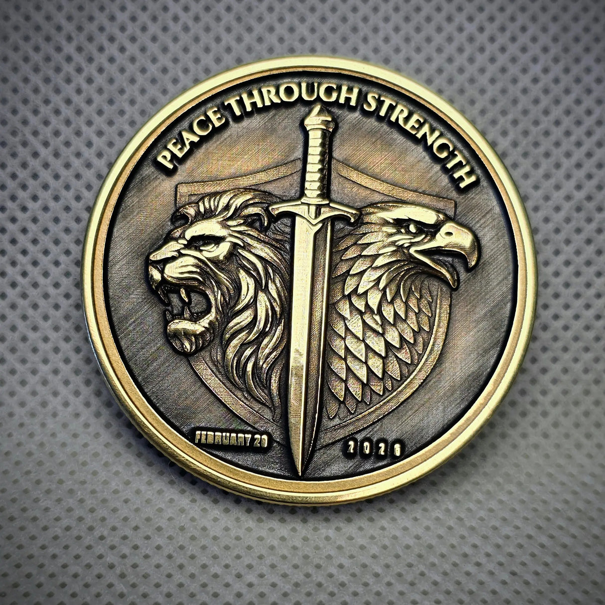 Peace Through Strength Special Edition Coin The Israel Store