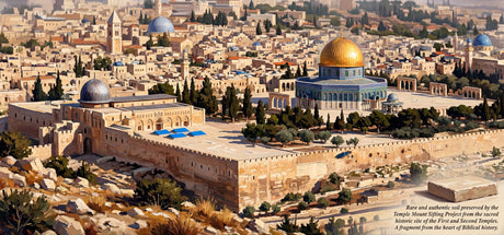 Canvas of Sacred Ground Temple Mount Soil