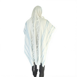 Light Blue Acrylic Tallit from Israel – Tekhelet Prayer Shawl The Israel Store
